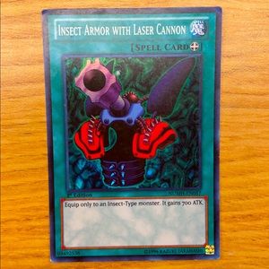 insect armor with laser cannon numh-en057 1st edition holographic yugioh card